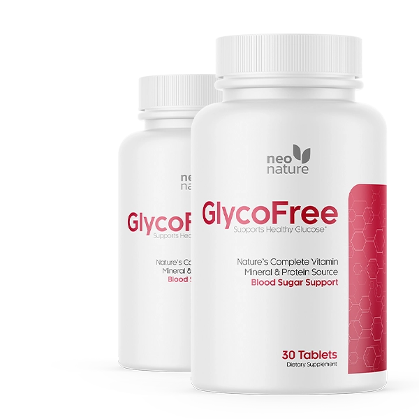 GlycoFree blood sugar supplement bottles